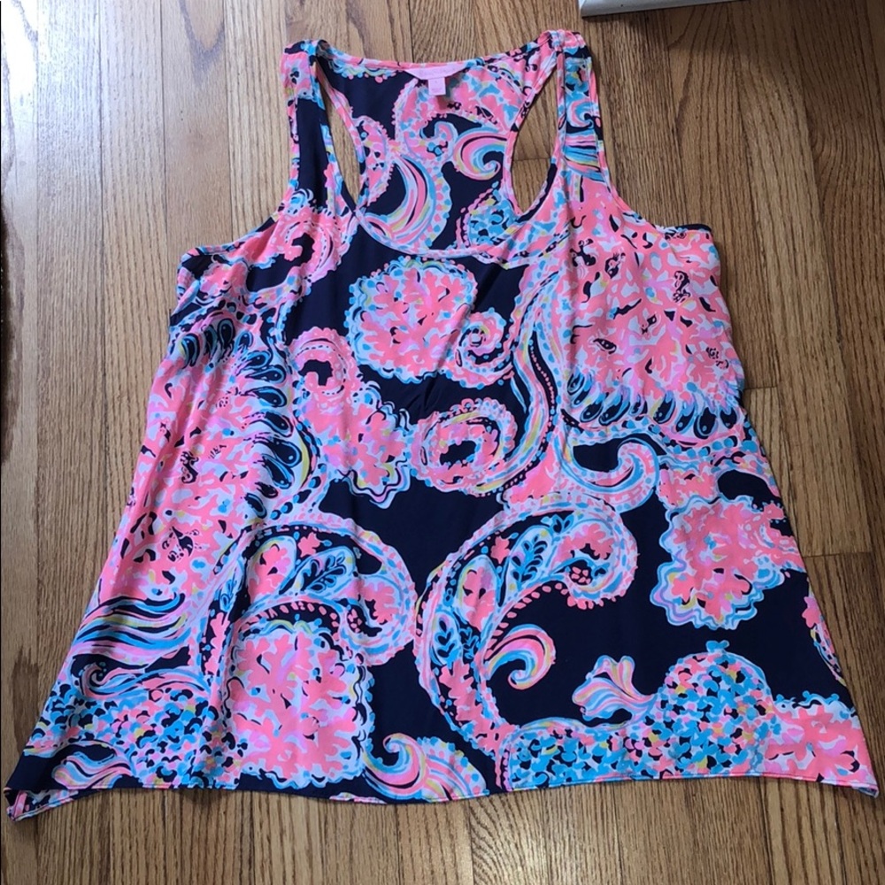 Lilly Pulitzer racerback tank size L